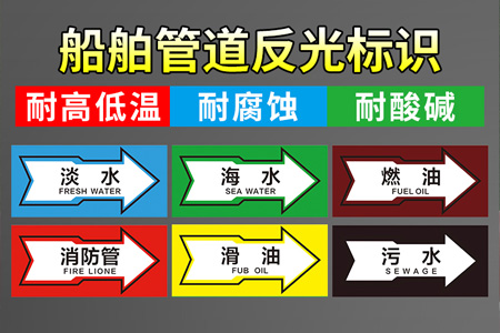 船舶管道反光標識